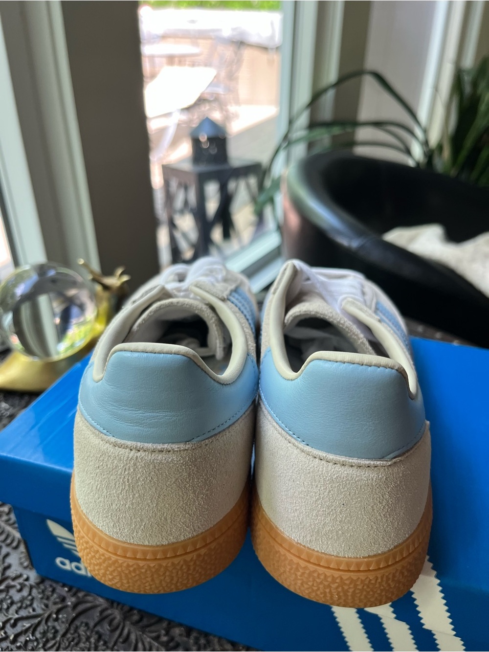ADIDAS HANDBALL SPEZIAL SNEAKERS ALUMINUM SKY 38 2/3 7 US - Picture 4 of 9